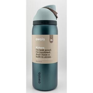 Owala HOLIDAY SPECIAL EDITION 32 oz FreeSip Water Bottle, METALLIC GREEN